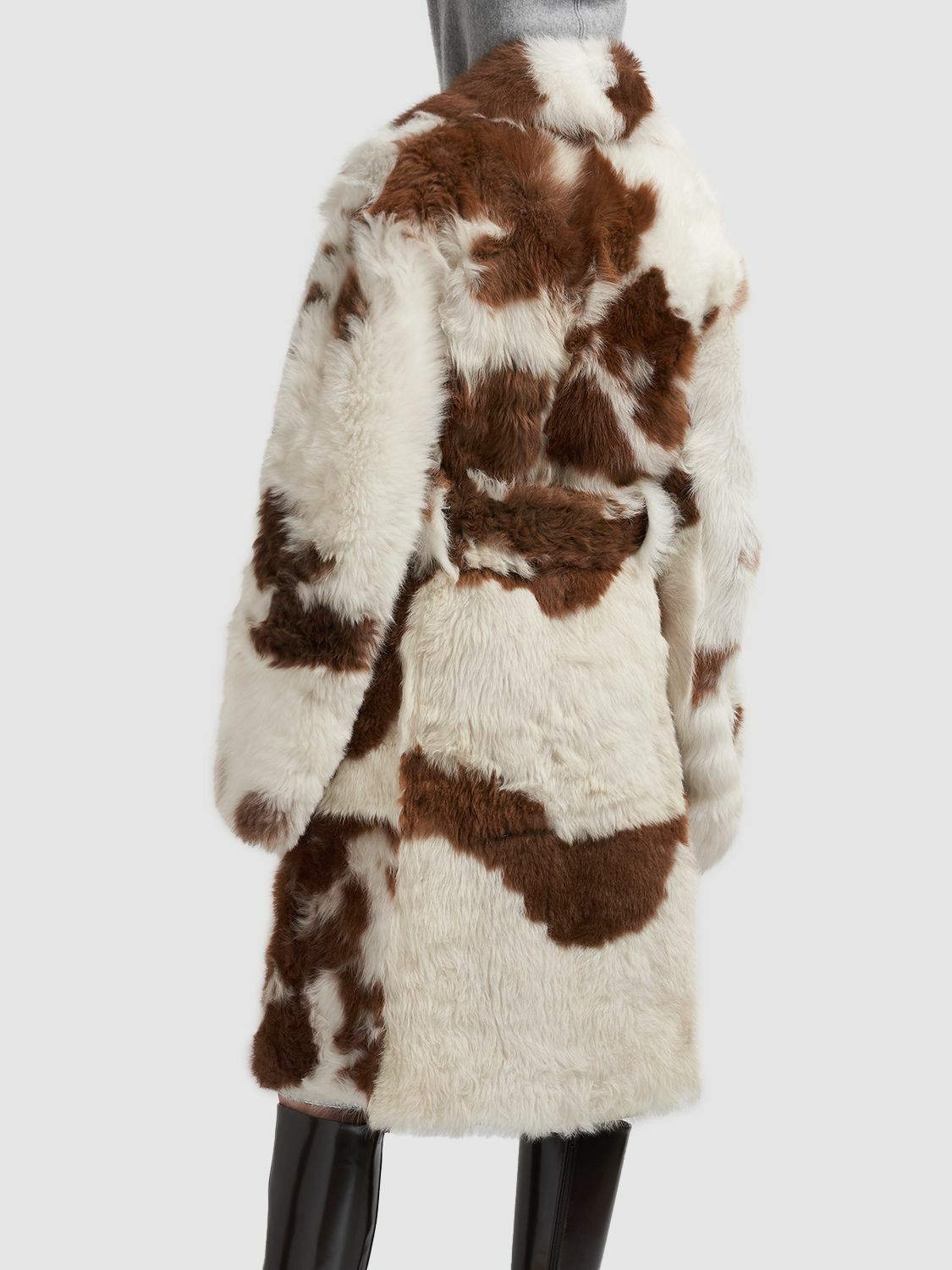 BOTTEGA VENETA - Regular Fit Spotted Shearling Coat Bottega BOTTEGA VENETA - Regular Fit Spotted Shearling Coat Bottega