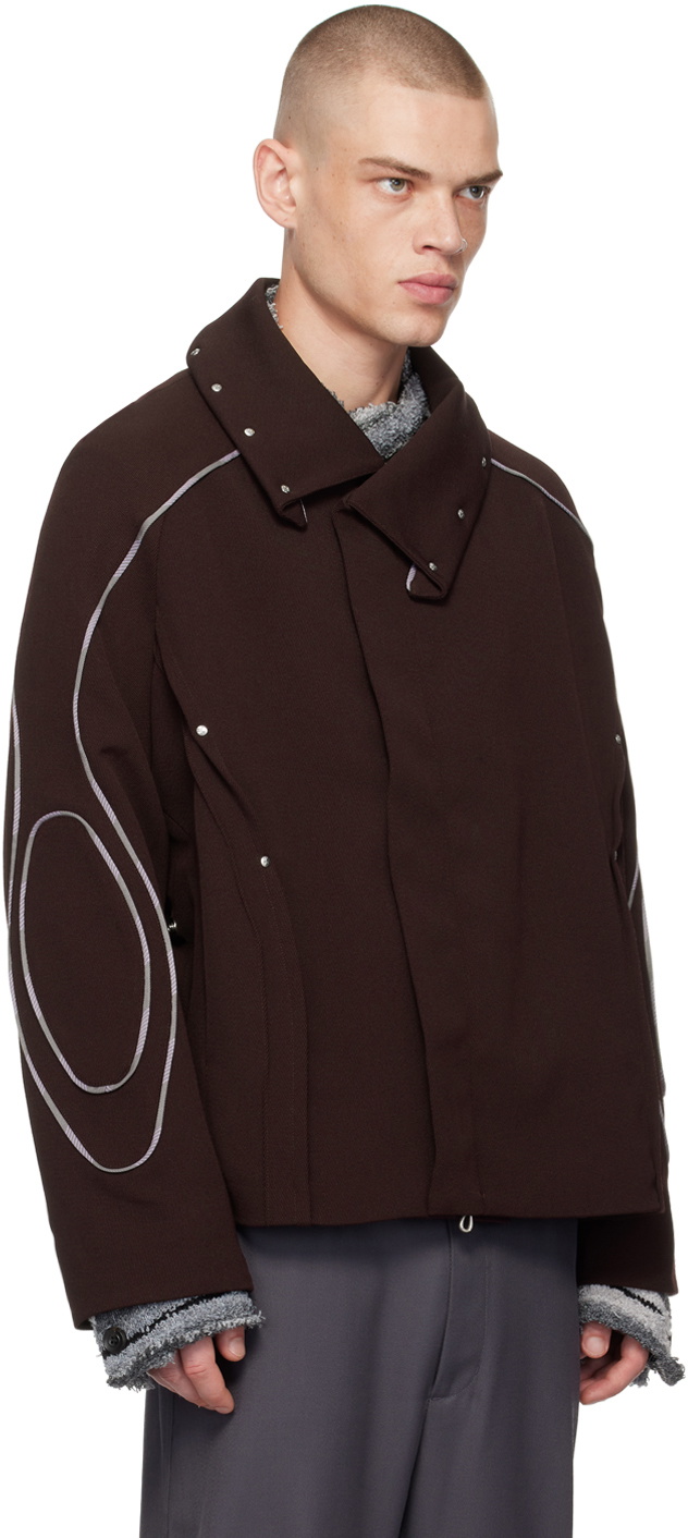 Kiko Kostadinov Burgundy Chalice Jacket Kiko Kostadinov