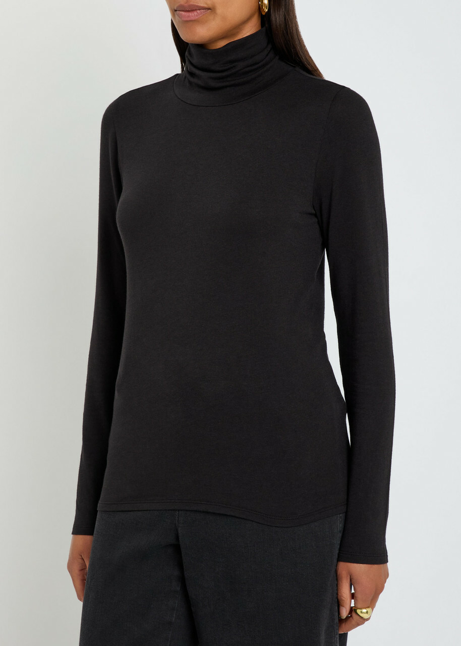 Eileen Fisher Turtle-neck Jersey top Black