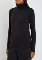Eileen Fisher Turtle-neck Jersey top Black
