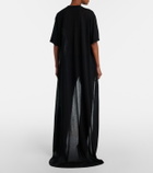 Balenciaga Draped cotton jersey T-shirt