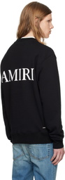 AMIRI Black MA Core Logo Crew Sweatshirt