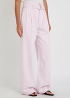 Agolde X Maria Mcmanus Belted Wide-leg Jeans Pink