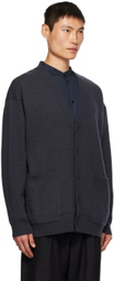 ATON Gray Oversized Cardigan