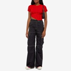 Sami Miro Vintage Women's Asymmetric T-Shirt in Red