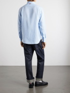 Thom Browne - Garment-Dyed Linen Shirt - Blue