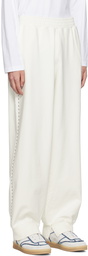 MM6 Maison Margiela Off-White Studded Lounge Pants