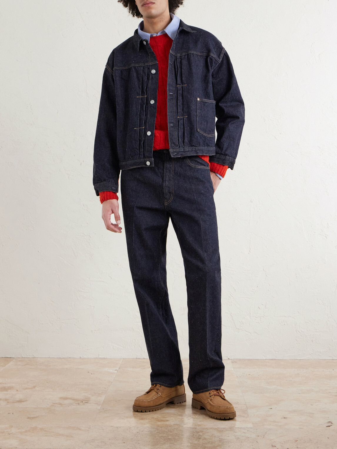 Kaptain Sunshine - Skate Straight-Leg Selvedge Jeans - Blue