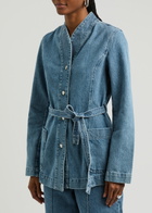 Remain BY Birger Christensen Belted Denim Jacket Indigo
