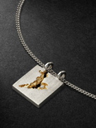 Tom Wood - Mined Rhodium and Gold-Plated Sterling Silver and Diamond Necklace