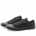 Balenciaga Men's Paris Low Canvas Sneakers in Black/Black