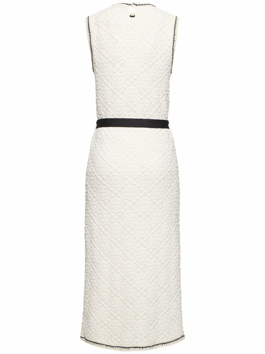 tory burch pointelle knit dress Tory Burch Women's Cotton Knit Dress in French Cream, size M