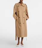The Row Dester cotton and cashmere trench coat
