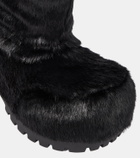 Balenciaga Alaska faux fur snow boots