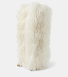 Paris Texas Shearling over-the-knee boots