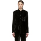 Sies Marjan SSENSE Exclusive Black Velvet Cord Sander Shirt