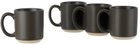 Lineage Ceramics Black Big Mug, 4 pcs