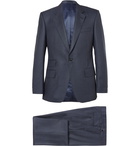 Kingsman - Navy Slim-Fit Birdseye Wool Suit - Blue