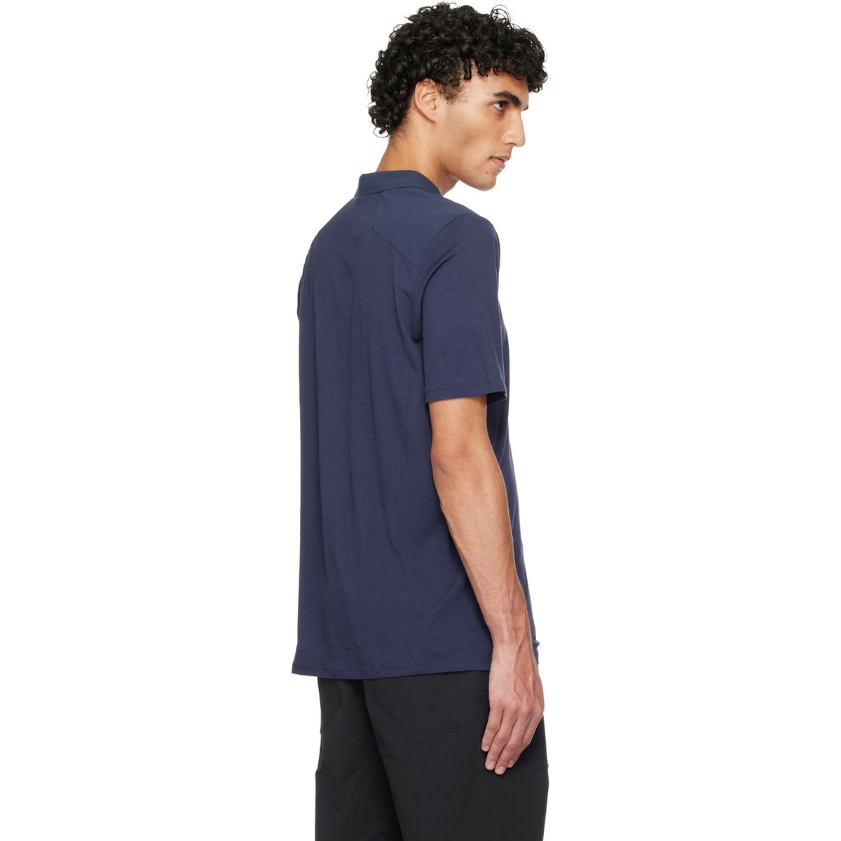 Veilance Navy Frame SS Polo