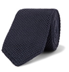 Brioni - 6.5cm Knitted Silk Tie - Navy