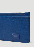 Logo Patch Cardholder in Blue