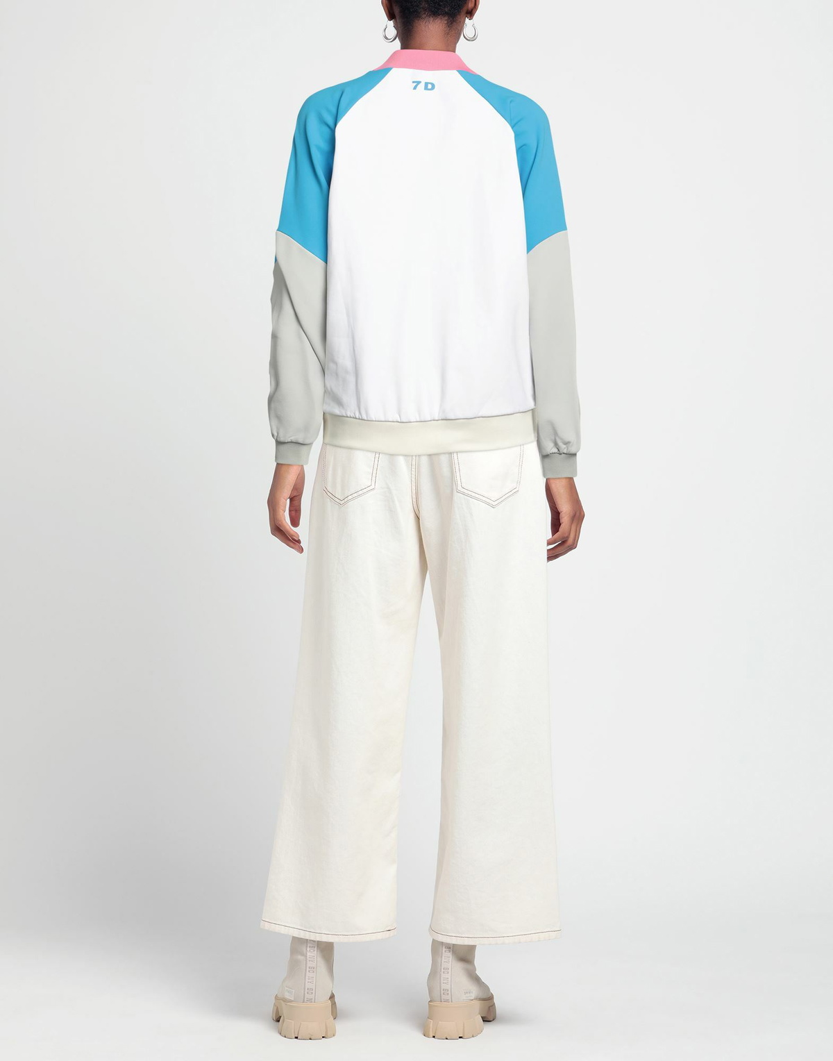 7 Days Active Womens Sweatshirt in White