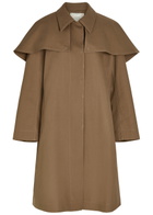 Studio Nicholson Detachable-cape Cotton Parka Brown