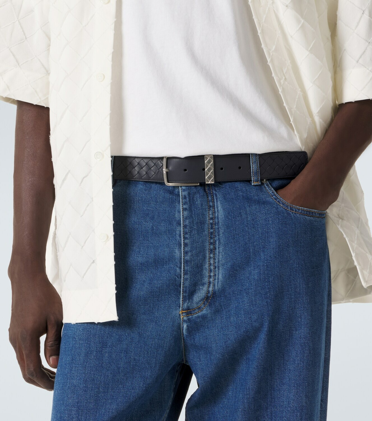 Bottega Veneta Intrecciato leather belt