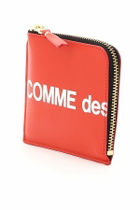COMME DES GARCONS WALLET huge logo wallet Red