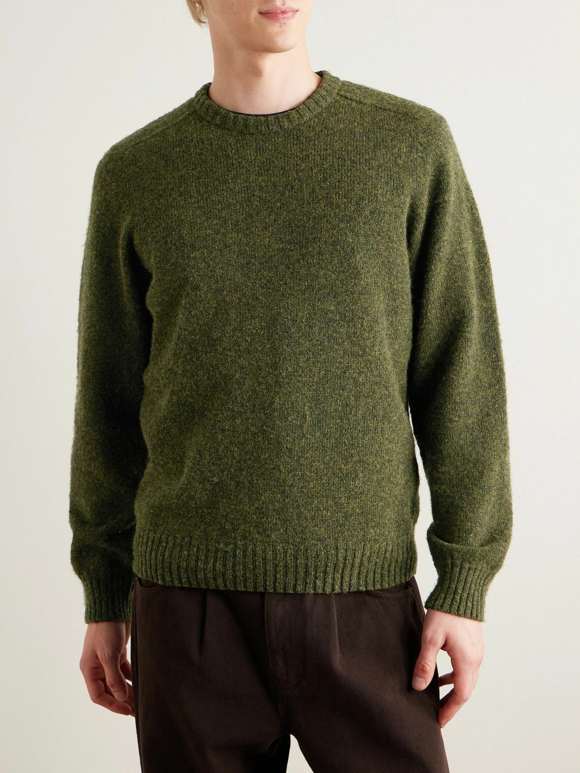 Noah - Shetland Wool Sweater - Green