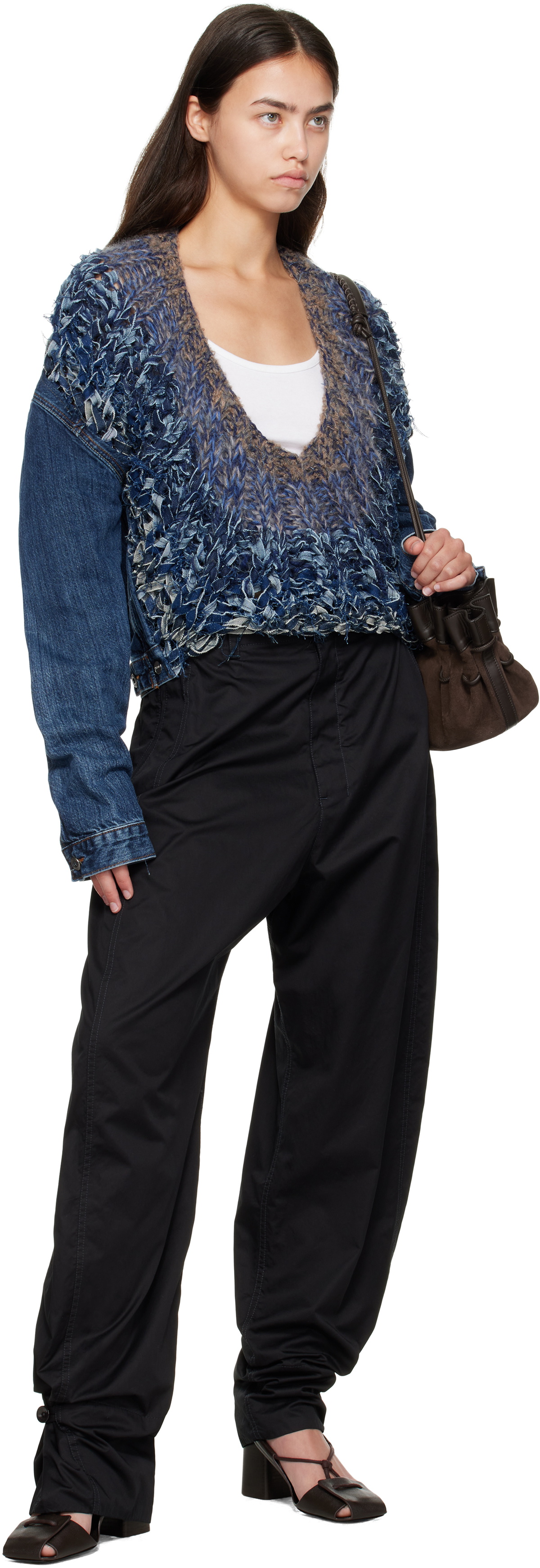 Bless Navy Nº65 Jeanscirclejacket Denim Jacket