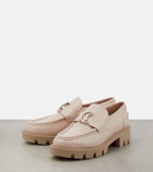 Christian Louboutin CL Moc Lug patent leather loafers