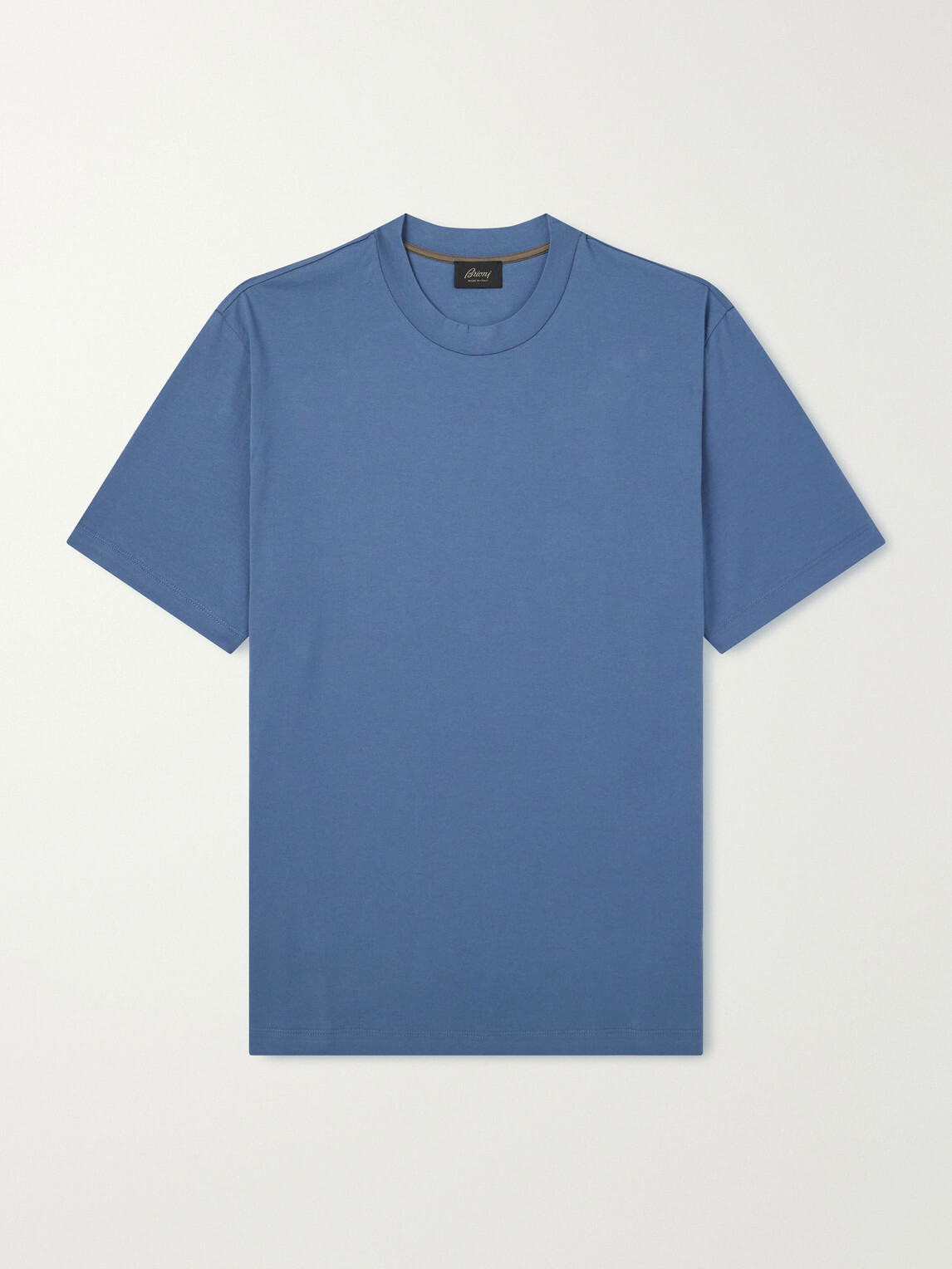 Brioni - Cotton-Jersey T-Shirt - Blue