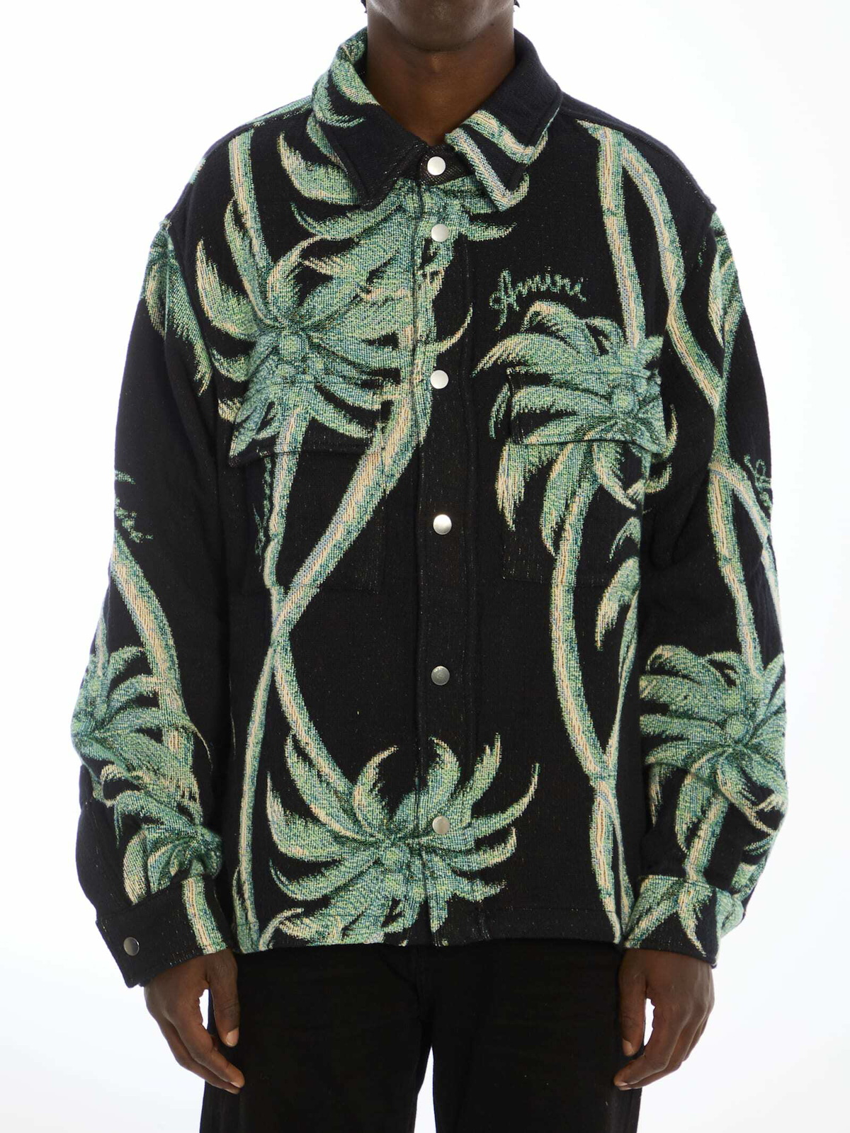 【新品未使用】AMIRI Twisted Palms Tapestry シャツ AMIRI Twisted Palms Tapestry Overshirt Amiri