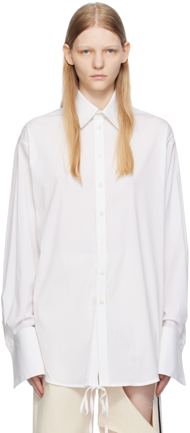 Peter Do Off-White Wrap Shirt