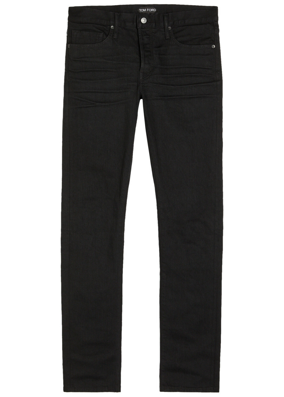 TOM FORD - Slim-Fit Straight-Leg Jeans - Black TOM FORD