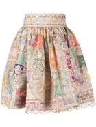 ZIMMERMANN - Printed Flared Mini Skirt