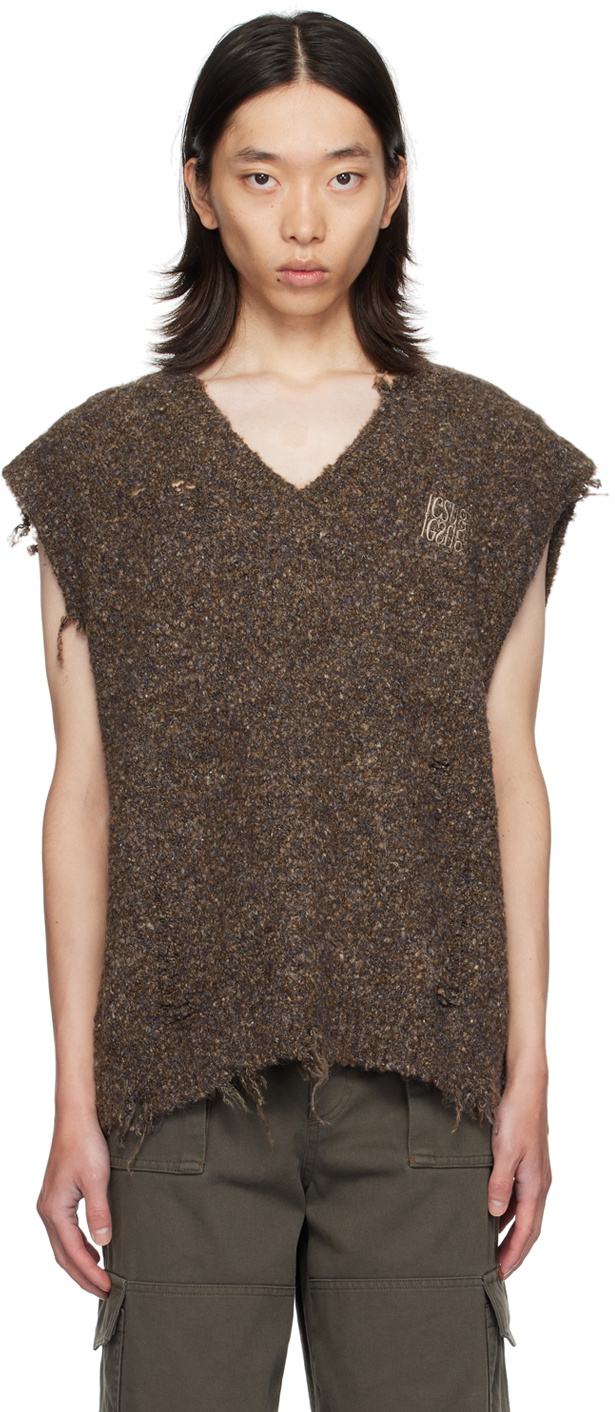 lesugiatelier Brown Missed Vest