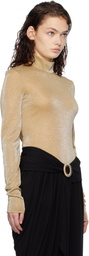 Lanvin Gold Long Sleeve T-shirt