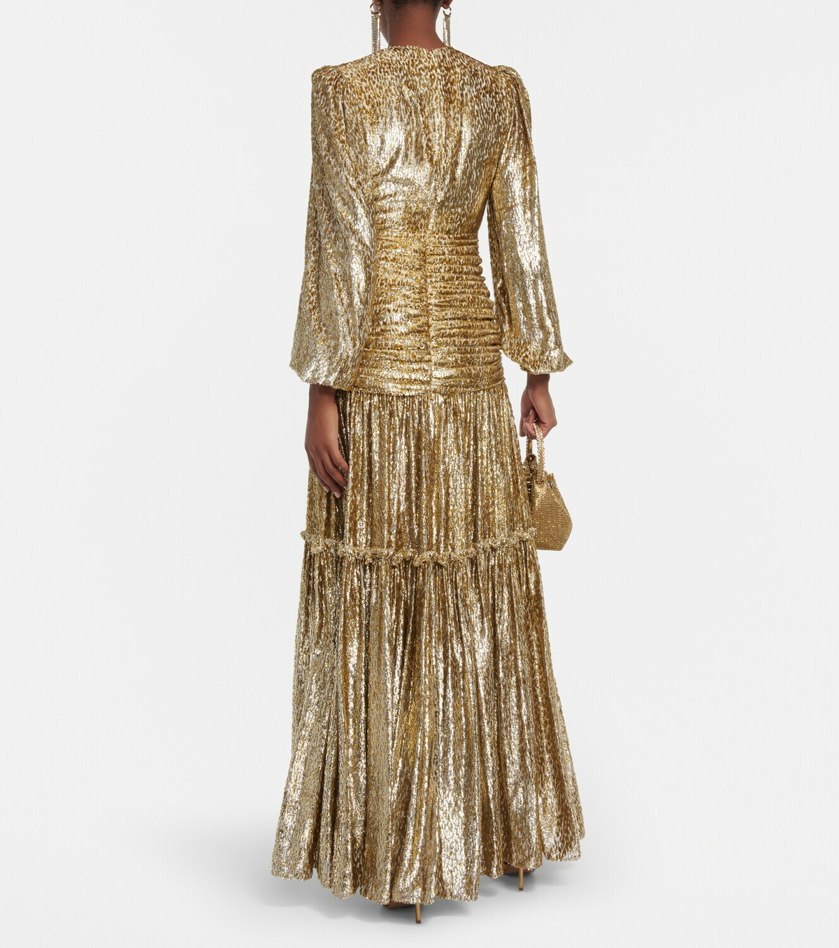 COSTARELLOS コスタレロス ドレス Silk maxi dress807170 Costarellos Colette gathered halterneck silk gown Costarellos