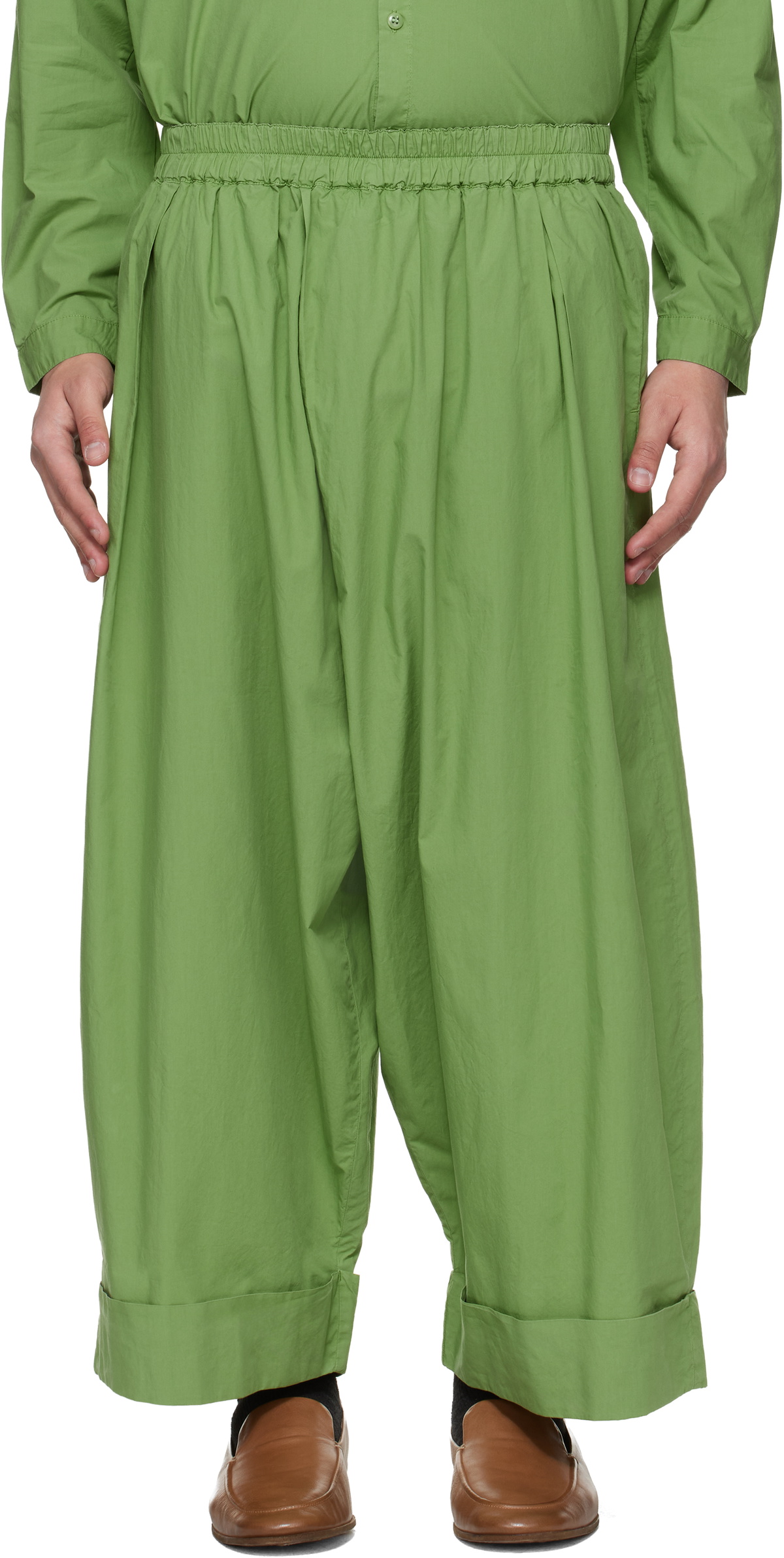 Toogood Khaki 'The Acrobat' Trousers Toogood