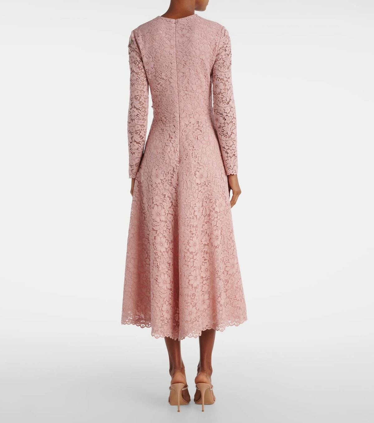 Costarellos Marlena embroidered lace midi dress