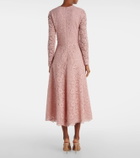 Costarellos Marlena embroidered lace midi dress