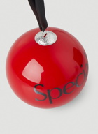 Slogan Bauble in Red