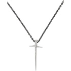 Pearls Before Swine Silver Two-Tone Thorn Cross Necklace