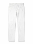 Zegna - Roccia Slim-Fit Straight-Leg Garment-Dyed Linen-Blend Trousers - White