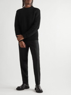 Barena - Ribbed Virgin Wool-Blend Sweater - Black