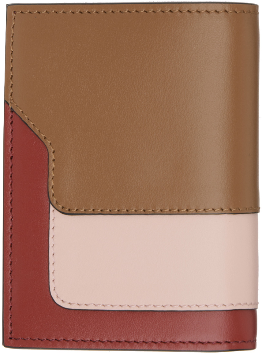 ◇MARNI◇ Trifold Wallet Gold Brown Quartz Burgundy PFMOW02U Amazon.com: Marni TRUNK PFMOW02 Women's Tri-Fold Wallet
