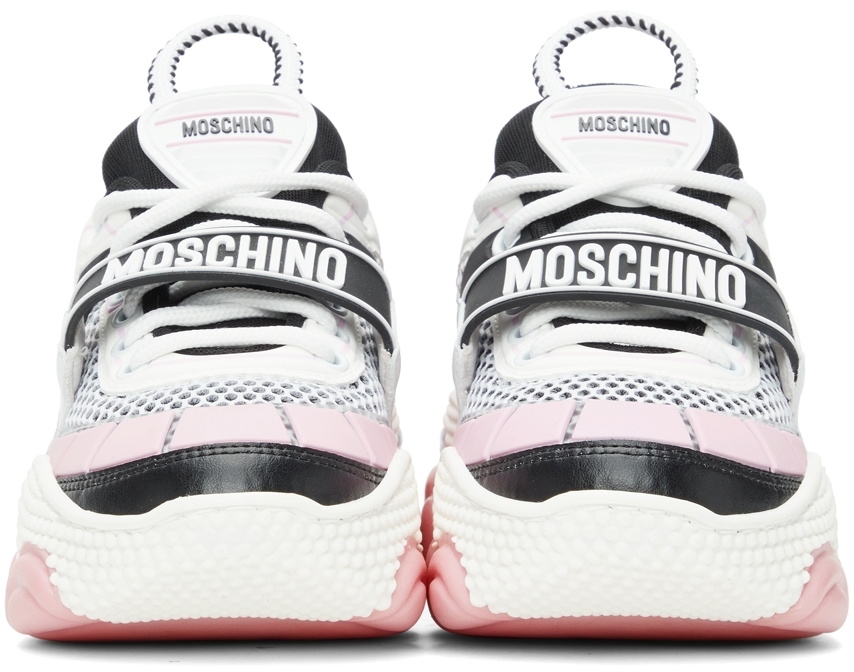 MOSCHINO TEDDY POP SHOES BURGUNDY/TAN/PINK – Enzo Clothing Store