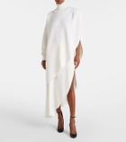 Alaïa Asymmetric caped wool sweater